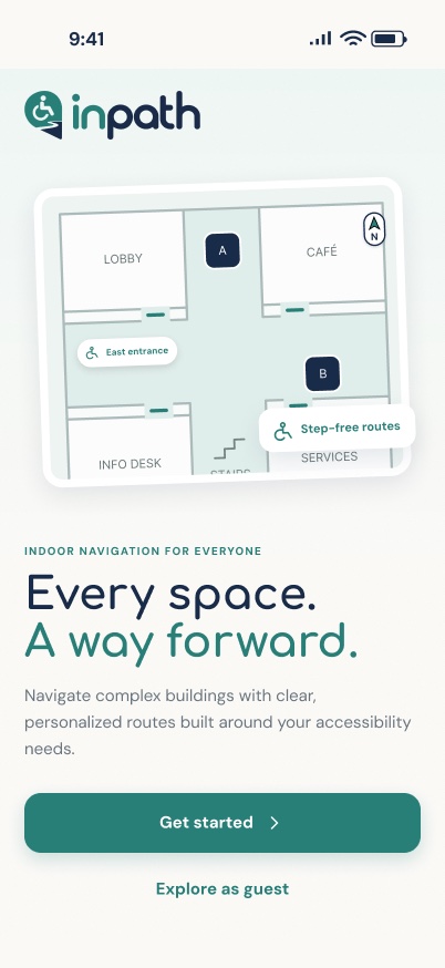 InPath Welcome screen