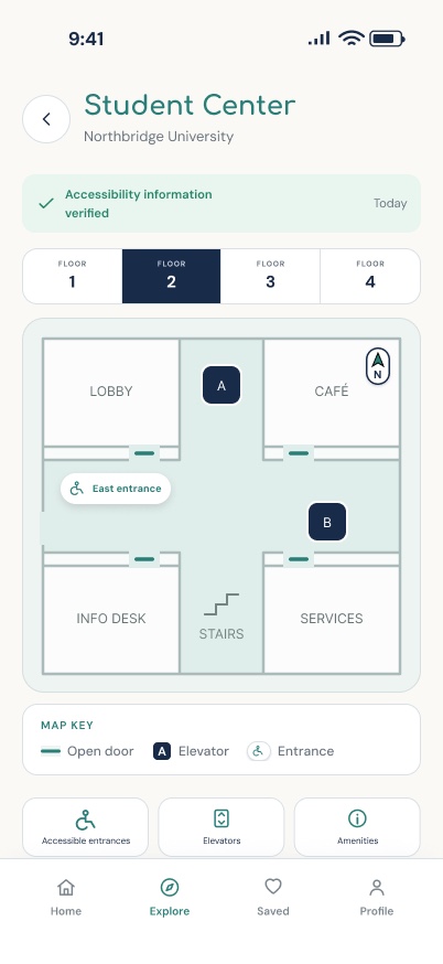 InPath Building · Floor 2 screen