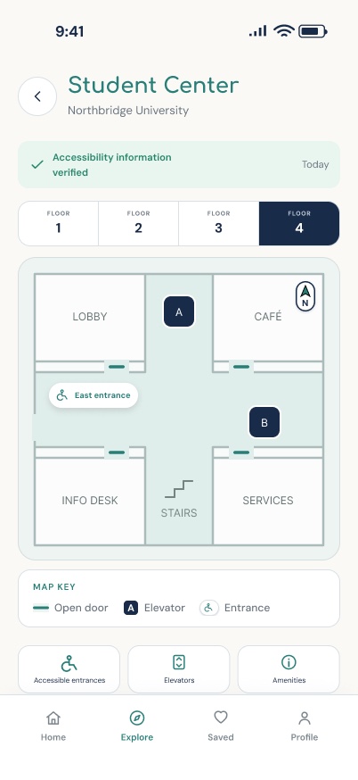 InPath Building · Floor 4 screen