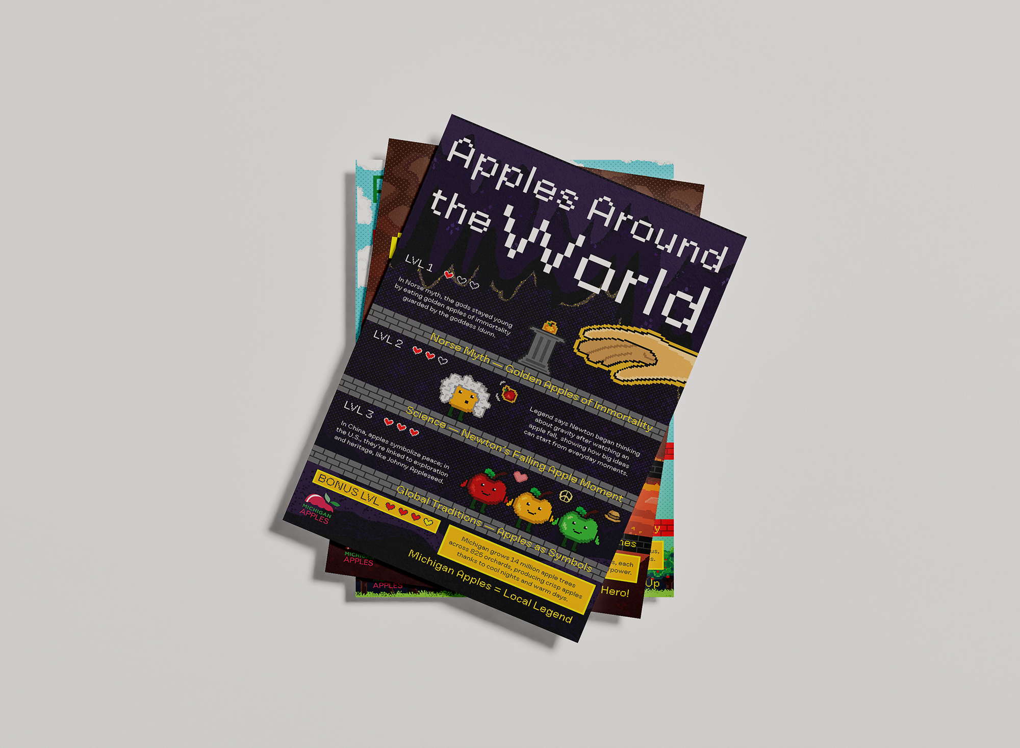 Pixel Infographic Poster