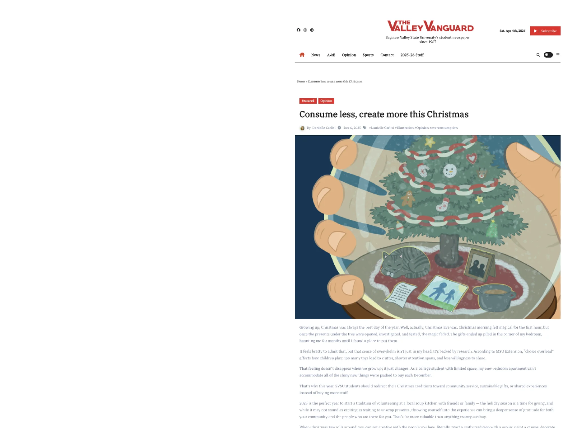 Valley Vanguard Editorial Illustration hero image